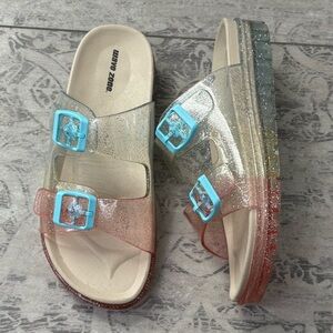 NEW | Wave Zone Girl’s Jelly 2-Strap Rainbow Sandals | SZ 2